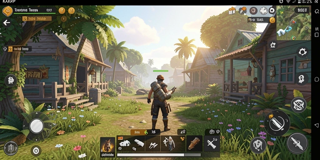 Tampilan screenshot KAKRP menampilkan petualangan seru di dunia terbuka.
