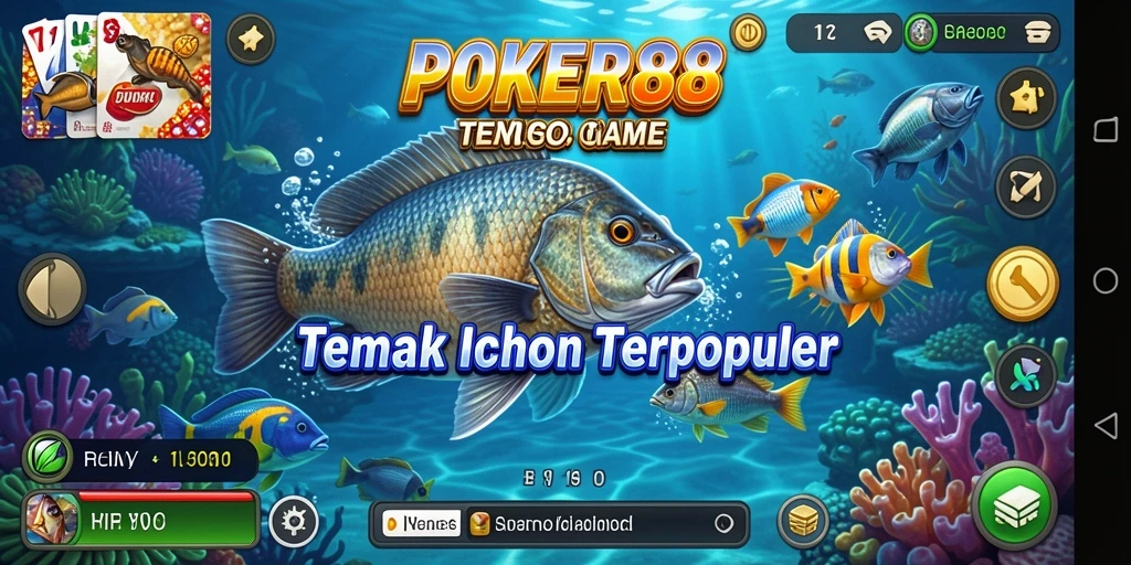 Gameplay seru POKER88 dengan berbagai jenis ikan.
