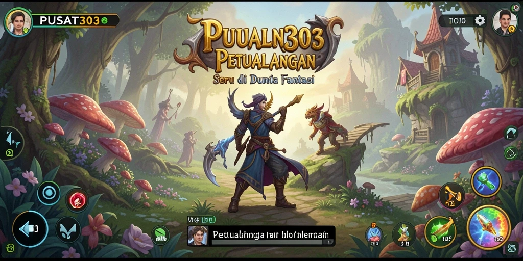Gameplay PUSAT303 yang penuh petualangan dan tantangan seru.