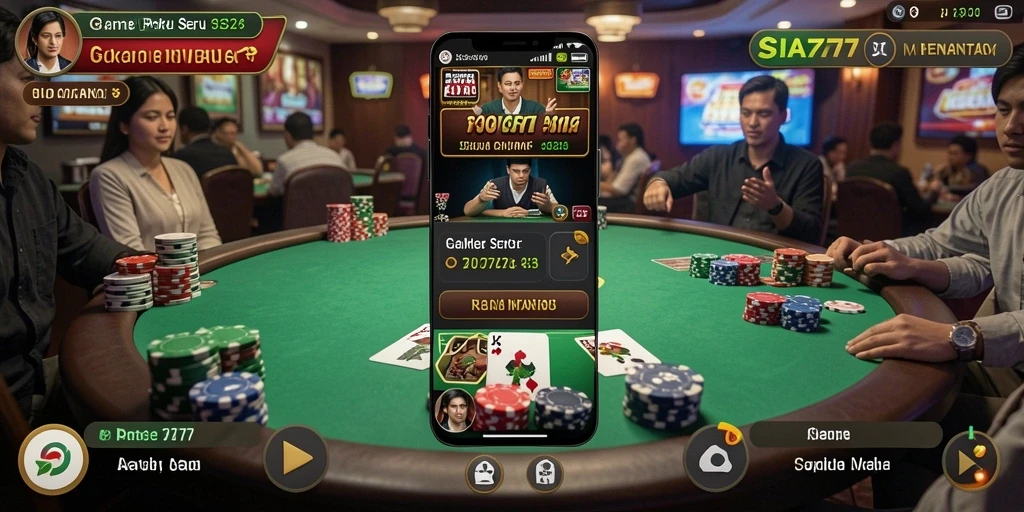 Tampilan gameplay SIA777 yang menarik dan interaktif dalam permainan poker.